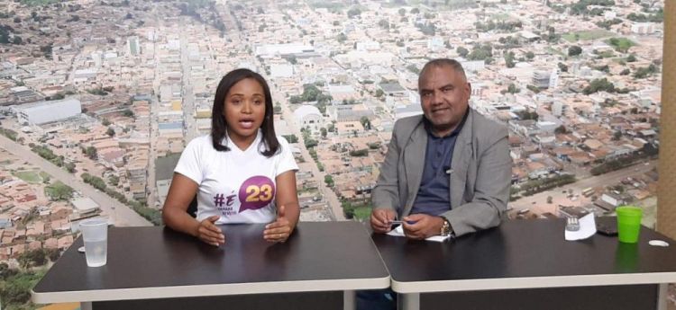 ELEIÇÕES 2020 - CANDIDATA A PREFEITA SAMARA BENÍCIO 23, PARTICIPA DE SABATINA POLÍTICA DA TV DIFUSORA